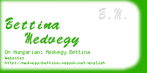 bettina medvegy business card